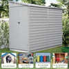 9FT Galvanized Steel Outdoor Bicycle Shed Bike Tool Storage House Garden Shed
