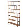 Tall Wooden Shelves Bookcase 7Tiers Bookshelf Display Storage Furniture Rack