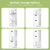 Bathroom Floor Cabinet Wooden Storage Cupboard Freestanding 2 Removable Drawers