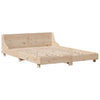 Bed Frame with Headboard 135x190 Double Solid Wood Pine F6U7