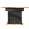 Extendable Dining Table with Hidden Storage Space Telescopic Table Kitchen Table