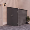 9FT Garden Garage Storage Shed Steel Frame Storage Bike Tool Shed Double Door UK
