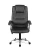 High Back Executive Office Chair PU Leather Desk Chair with Swivel Wheels Black