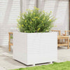 Garden Planter White 80x80x72 Solid Wood Pine J8W9
