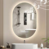 Illuminated Bathroom Mirror With LED Lights Bluetooth Demister Touch Sensor