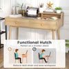 Home Office 120 CM Wood Study Writing Desk w/ Hutch and Drawers