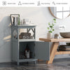 74CM Bathroom Cabinet Floor Storage Cabinet Organizer Narrow Side Cabinet Grey