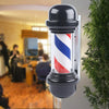 20'' Barber Pole Rotating Light Hair Salon Sign Red White Blue LED Lamp Outdoor