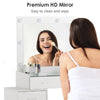 White Dressing Table with LED Lights Mirror 5 Drawers Stool Cabinet Make up Desk
