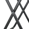 Black Garden Furniture Set 3 Piece Chairs Table Outdoor Patio Bistro Dining Set