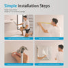 LED Bathroom Mirror Light with Shaver Socket Bluetooth Demister Magnifying Touch