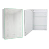 Led Mirror Medicine Cabinet Glass Shelves Waterproof Toiletries Cosmetics Clock