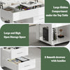 4 in 1 Lift Top Coffee Table Storage High Gloss Dining Table Drawer Living Room