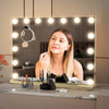 LED Hollywood Makeup Mirror 58*45cm Large Dimmable Mirror with USB Charging Gold