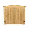 Wood Garden Shed Bike Storage Utility Shelter Cabinet 2 Doors Cupboard Tool Unit