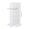 Large Wardrobe Rack Modular Storage Cabinet Shelf Unit 10 Doors DIY Cube Cabinet