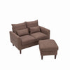 Modern L-Shaped Corner Sofa 2 3 Seater Armchair Couch With Footstool