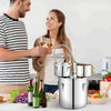 22L Premium Stainless Steel Water Alcohol Distiller with Integrated Thermometer