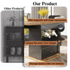 Extendable Dining Table with Hidden Storage Drawers and Shelves Telescopic Table