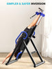 300LBS Foldable Gravity Inversion Table Neck Back Fitness Inverter Blue