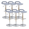 Set of 2/4/6 Plastic Bar Stools for Breakfast Kitchen Barstool Chair