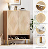 Shoe Cabinet Storage with 2 Doors, 24 Pairs Shoes Rack Modern Storage Organizer