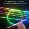 18 in 1 Full RGB LED Bead Symphony Dream Car Interior Ambient Lighting Kit APP