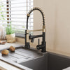 New Mono Pull Out Kitchen Mixer Tap Dual Spout Spray with Pull Down Spring Spout