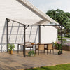 Garden Pergola Polycarbonate Roof Shelter Awning Gazebo Outdoor Canopy Party