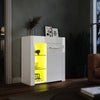 LED Living Room Set High Gloss TV Stand Display Cabinet White Cupboard Storage