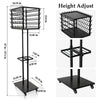 Braiding Hair Rack,Height Adjustable Hair Extension Holder With Storage