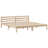 Bed Frame with Drawers 200x200 Solid Wood Pine C9K0