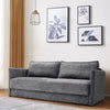 Modern 3 Seater Grey Sofa Couch Love Seat Settee with Storage Tufted Comfortable