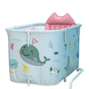 Plastic Foldable Bathtub Water Tub Spa Bath Basin Soaking Bucket Shower Barrel