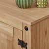 Corona 2 Door Sideboard Buffet Cupboard Mexican Solid Waxed Pine Living Room