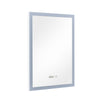 3 LED Colour Bathroom Mirror With Touch Switch Clock Demister 500x700 mm