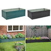 Garden Raised Bed Galvanised Steel Outdoor Planter Pot Vegetable Flower Herb Box