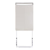 Dining Chairs Set of 4 Faux Leather with Stylish Cantilever Metal Frame White