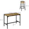 Breakfast Bar Table And Stools 4 Seater Kitchen Dining Room Furniture Industrial
