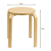 Sturdy Wooden Stools for Indoor Use – 4-Pack Classroom, Kitchen & Dining Room