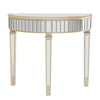 Luxury Mirrored Console Table Hall Living Room Table Half Moon Dressing Table