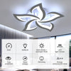 Modern Chandelier LED Lamp White Frame Ceiling Light Lamp With RGB Mbiccdbeqgsin