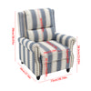 Recliner Chair Sofa Adjustable Linen Relining Armchair Living Room Home Theater