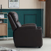 PU Leather Recliner Chairs with Cup Holders Push Back Reclining Sofa Living Room
