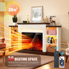 Electric Fireplace Flame Heater,Timer&20 Color LED Light TV Cabinet BIG Dceqbjtq