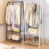 Tidy Clothes Rail Hanger Garment Hanging Rack Display Shelf Shoes Storage Stand