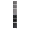 Modern Bathroom Tall Cabinet with Storage Shelf&Door Corner Shelf Bookshelf
