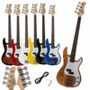 Glarry Electric GP Bass Guitar 4 String Set with Bag Strap Cable Full Kit NEW