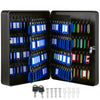Key Cabinet Lock Box 240 Key Capacity Storage Cabinet Black Cabinet Steel