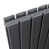 Anthracite Radiator Vertical Double Flat Panel Central Heating Tall Rad 1600x452